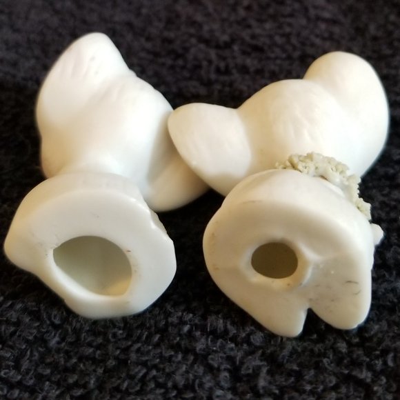 Miniature Mouse Couple Set Porcelain HandPainted - Picture 5 of 5